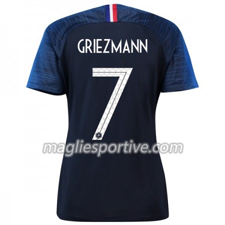 Completo Calcio Francia Griezmann 7 Donna Divisa Prima Mondiali 2018